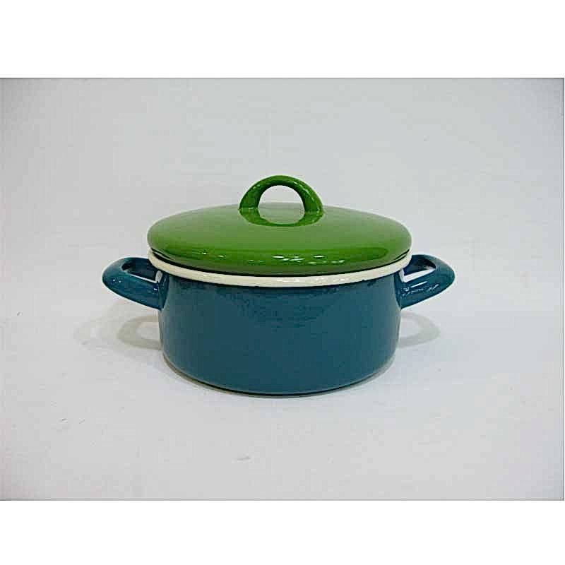 Emaye Tencere Petrol Yeşili 16 cm