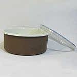 Emaye Bisküvi Kutusu Kahve