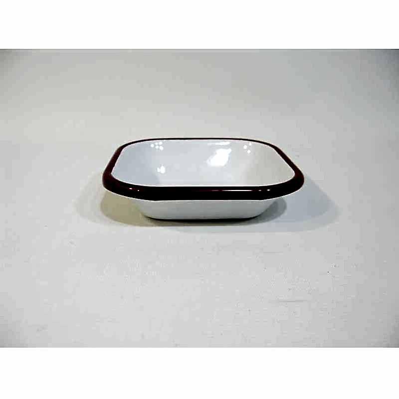 Emaye Mini Meze Tabağı Kırmızı