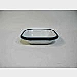 Emaye Mini Kare Meze Tabağı Petrol Yeşili