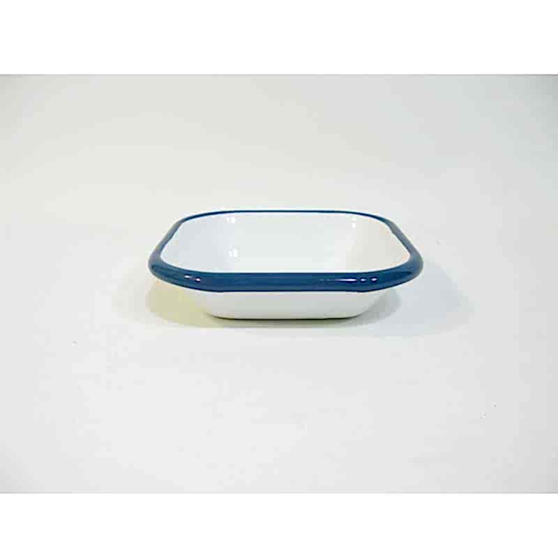 Emaye Mini Kare Meze Tabağı Petrol Yeşili