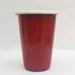 Emaye Konik Bardak Büyük Kırmızı