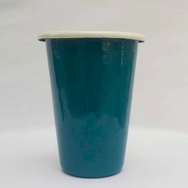 Emaye Konik Bardak Büyük Petrol Yeşili