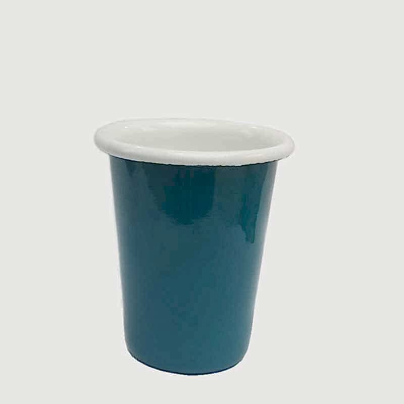 Emaye Konik Bardak Küçük Petrol Yeşili