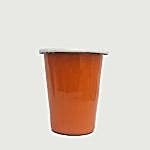 Emaye Konik Bardak Küçük Turuncu