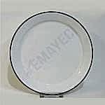 Emaye Servis Tabağı 25 cm Siyah