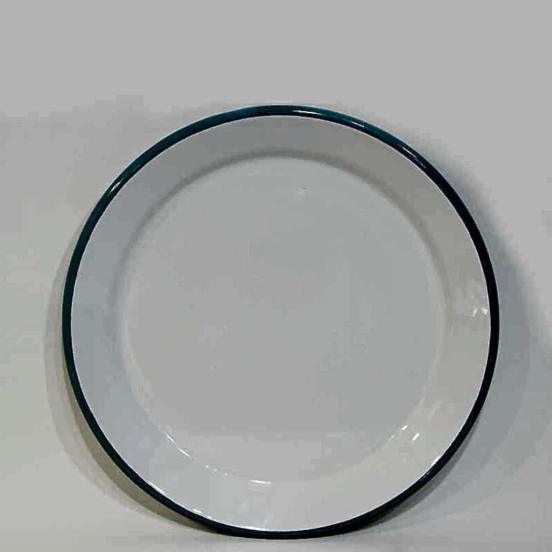 Emaye Servis Tabağı 25 cm Turkuaz