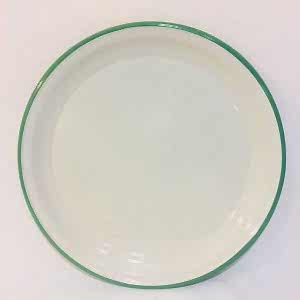 Emaye Sini 40 cm Yeşil Çizgili