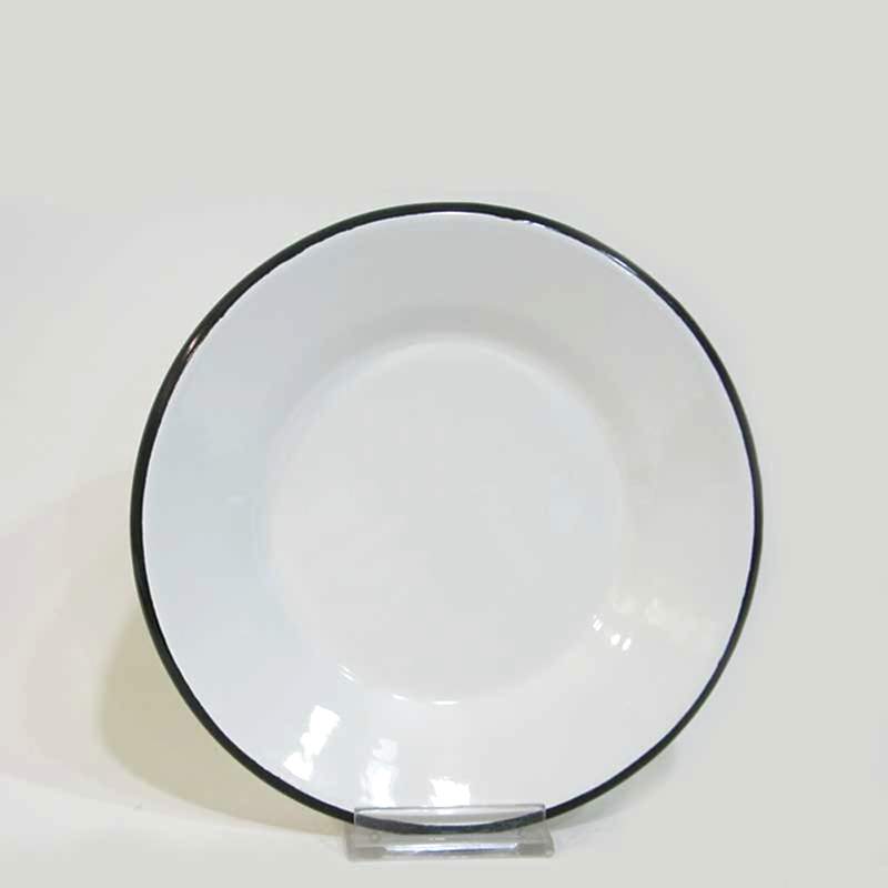 Emaye Tabak 21 cm Siyah