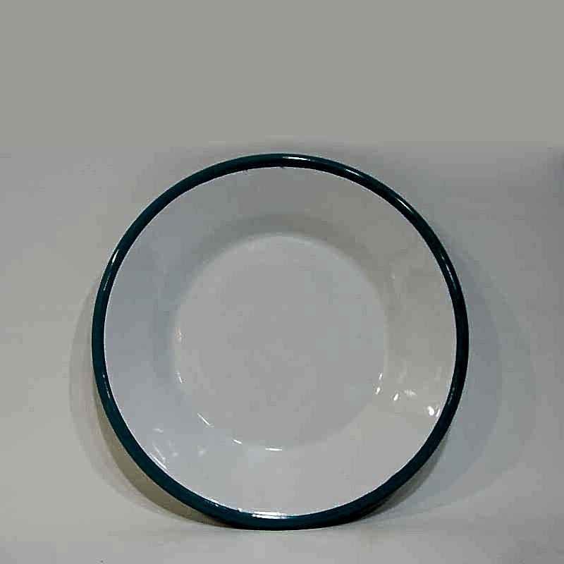 Emaye Tabak 21 cm Turkuaz