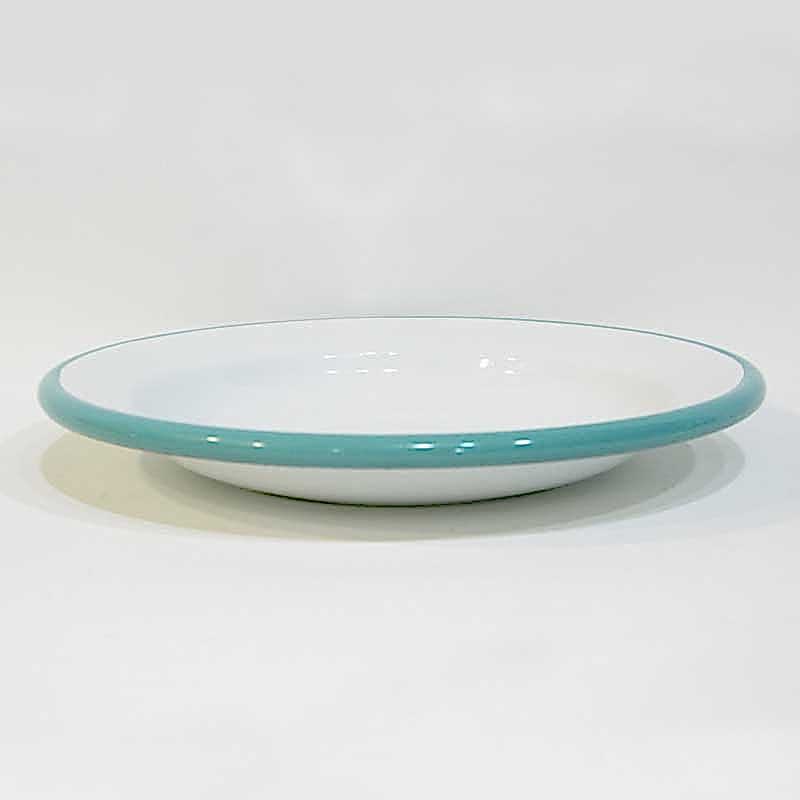 Emaye Çukur Tabak Turkuaz