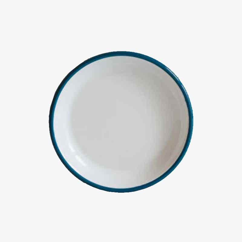 Emaye Tatlı Tabağı Petrol Yeşili