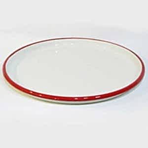 Emaye Yuvarlak Sığ Tepsi Kırmızı