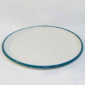 Emaye Yuvarlak Sığ Tepsi Petrol Yeşili