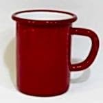 Emaye Çorba Kupası Kırmızı