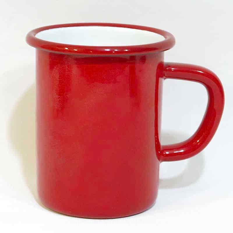 Emaye Çorba Kupası Kırmızı