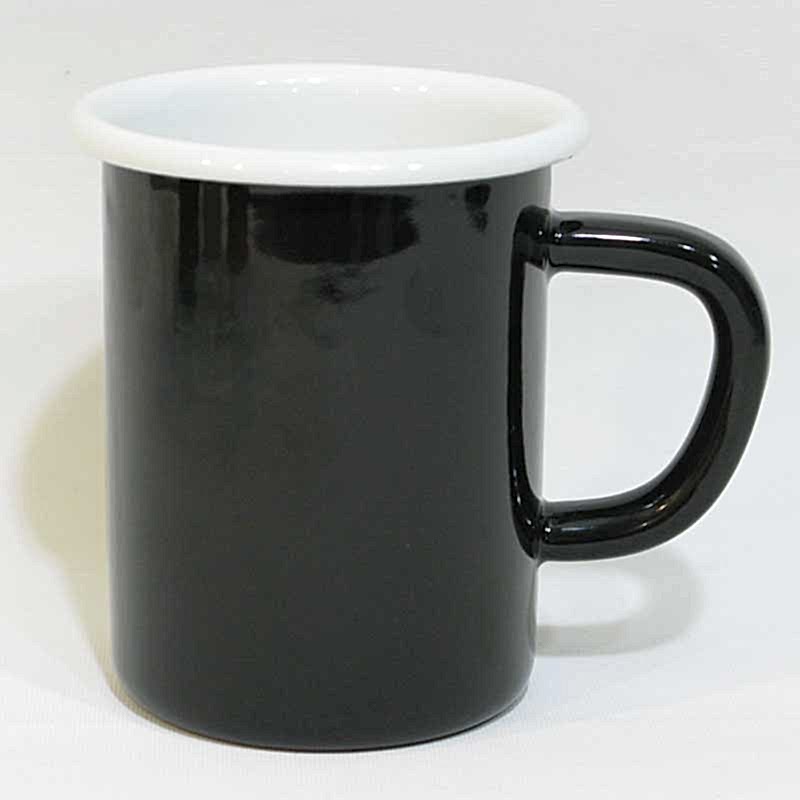 Emaye Çorba Kupası Siyah