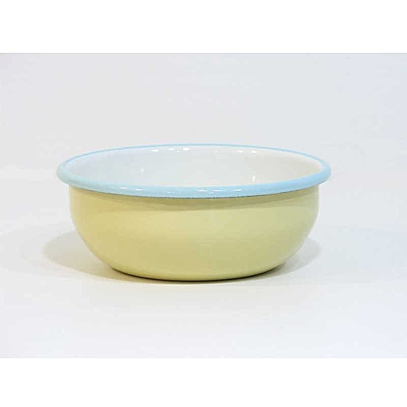 Emaye Kase 14 cm Sarı