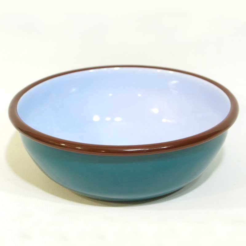 Emaye Kase 16 cm Petrol Yeşili