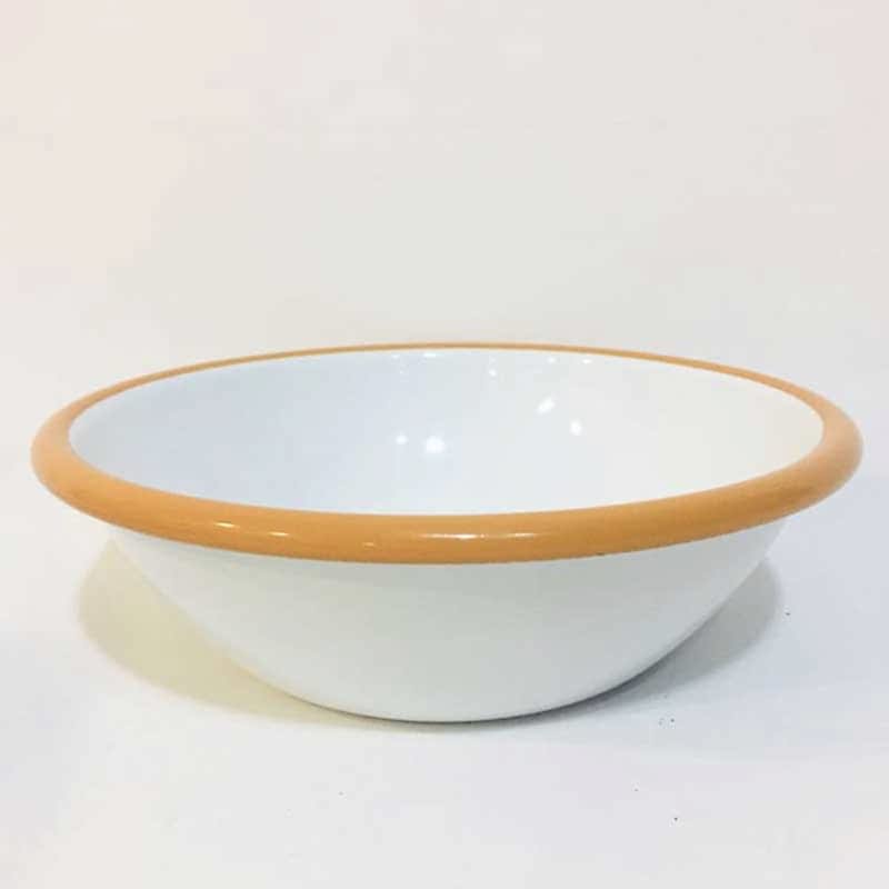 Emaye Kase Beyaz - Oksit Sarı