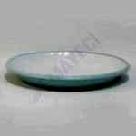 Emaye Derin Düz Servis Tabağı Nil Mavi