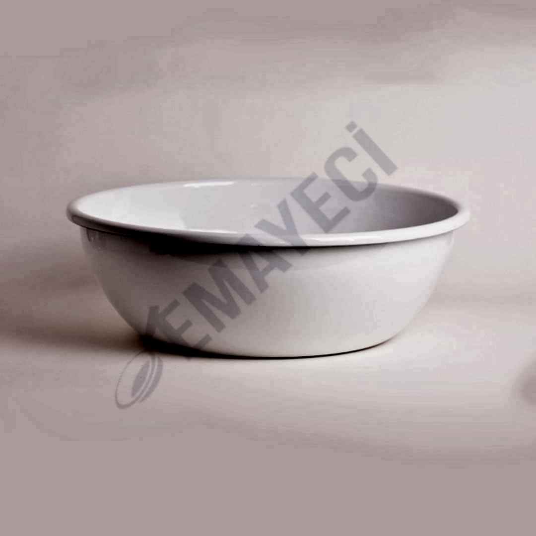 Emaye Kase 32 cm Beyaz
