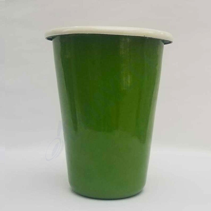 Emaye Konik Bardak Büyük Yeşil