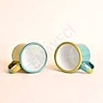 Emaye Küçük Kupa Turkuaz Yeşil