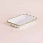 Emaye Meze Tabağı 21 x 16 cm Nil Yeşili