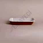 Emaye Meze Tabağı 21 x 16 cm Oksit Sarı