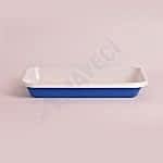 Emaye Meze Tabağı 26 x 18 cm Mavi