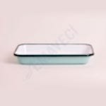 Emaye Meze Tabağı 26 x 18 cm Nil Mavi