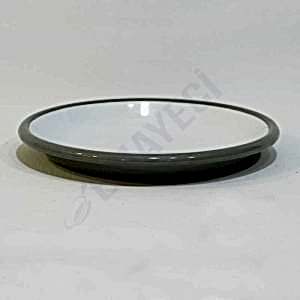 Emaye Servis Tabağı 20 cm Gri