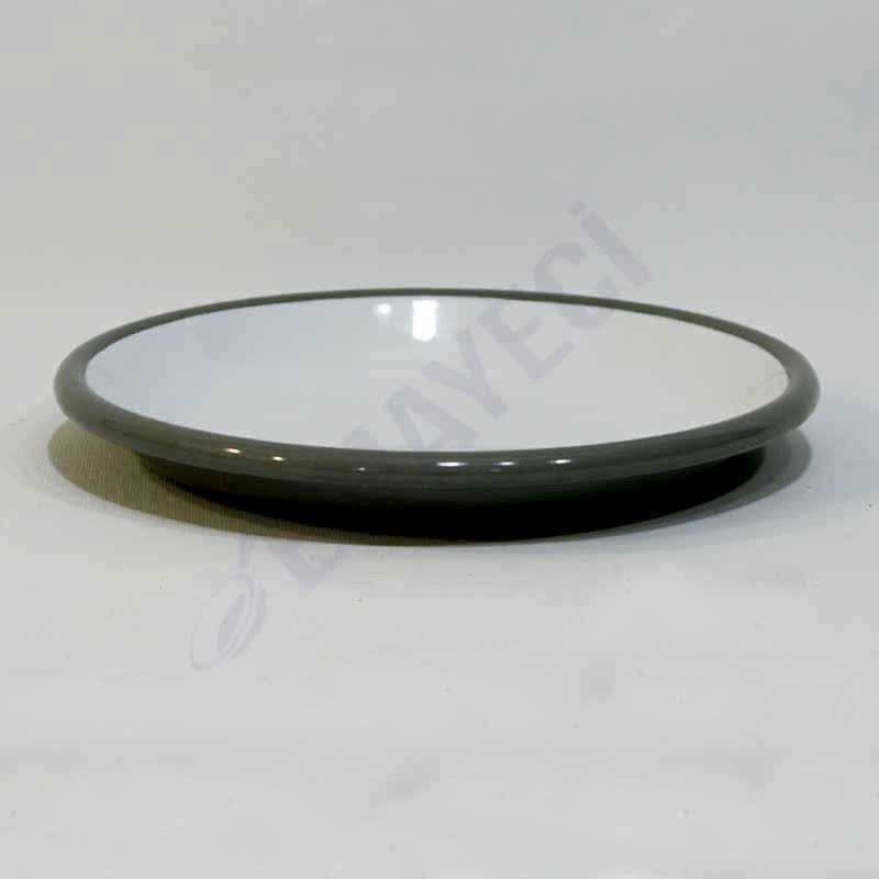 Emaye Servis Tabağı 20 cm Gri