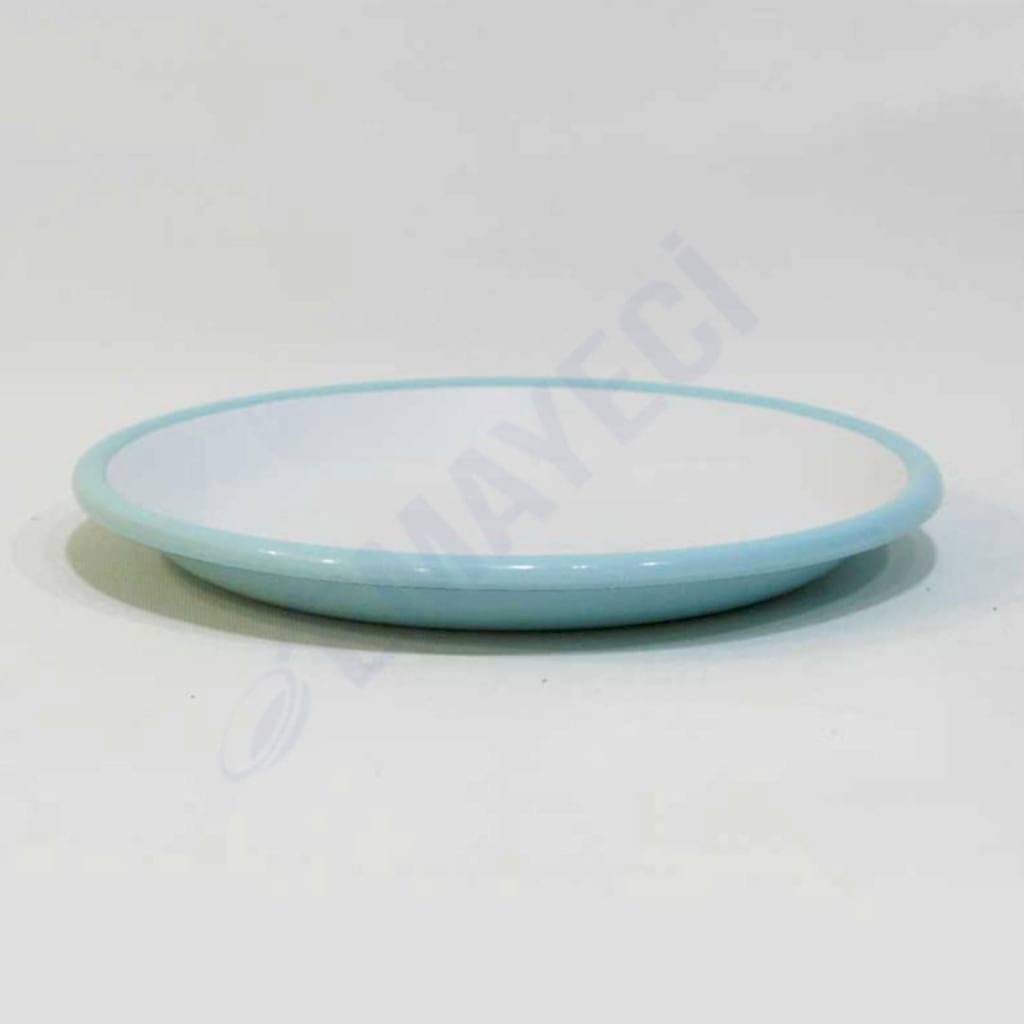 Emaye Servis Tabağı 20 cm Nil Mavi