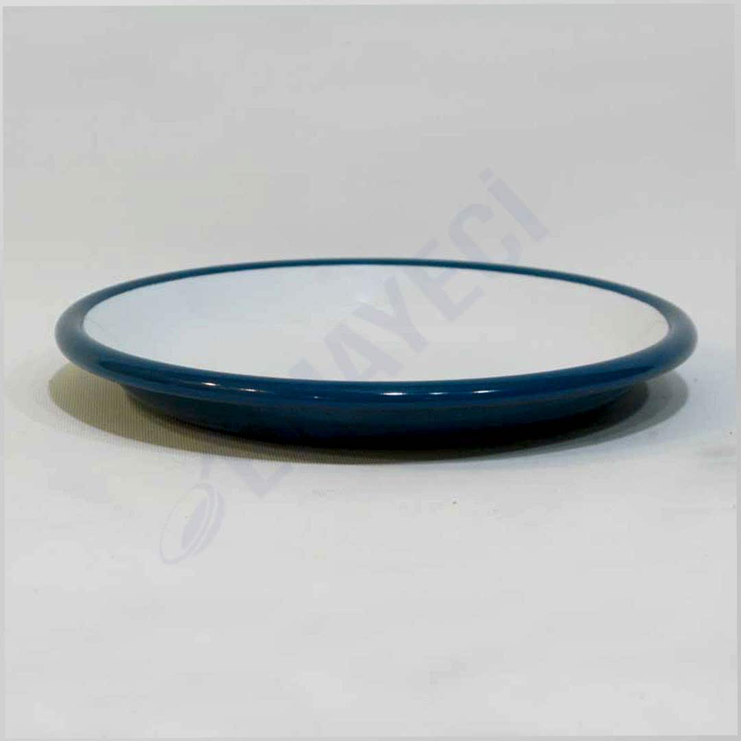 Emaye Servis Tabağı 20 cm Petrol Yeşili