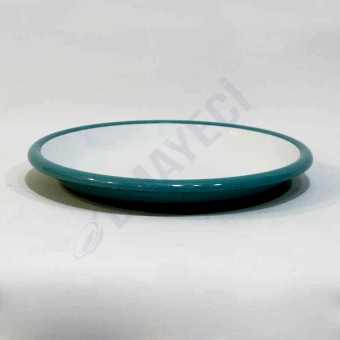 Emaye Servis Tabağı 20 cm Turkuaz