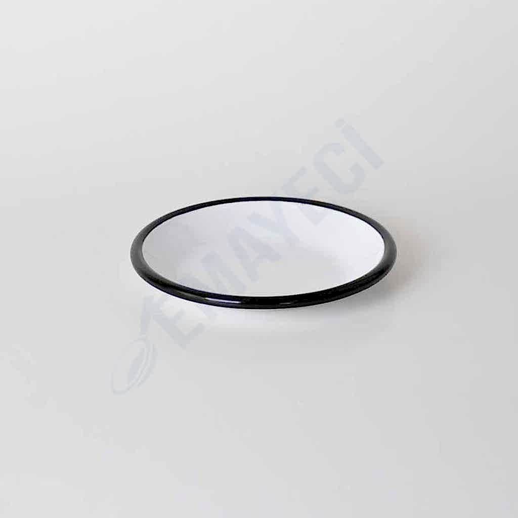 Emaye Tabak 12 cm Siyah