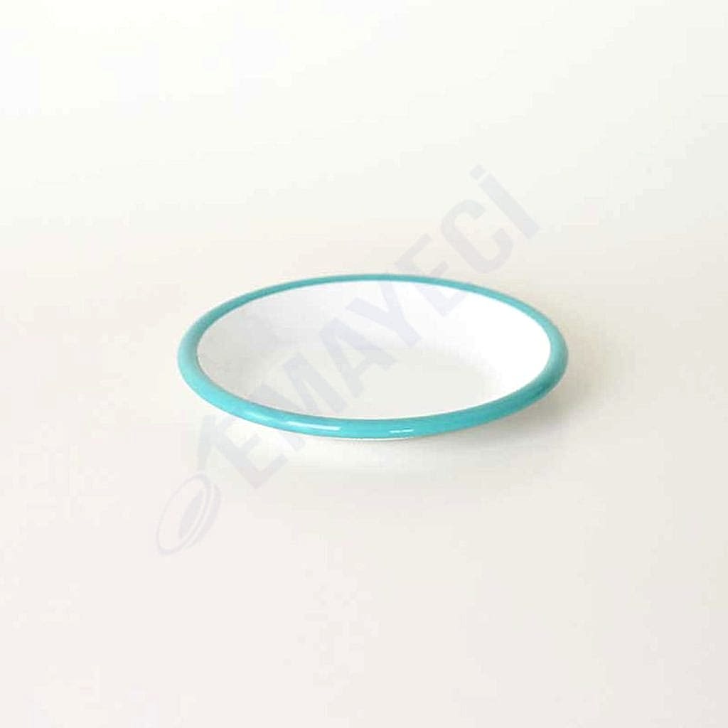 Emaye Tabak 12 cm Turkuaz