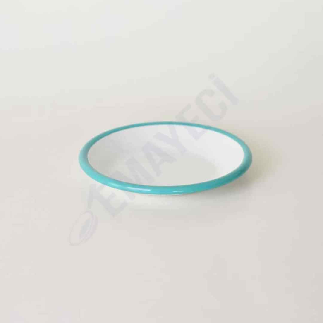 Emaye Tabak 12 cm Turkuaz