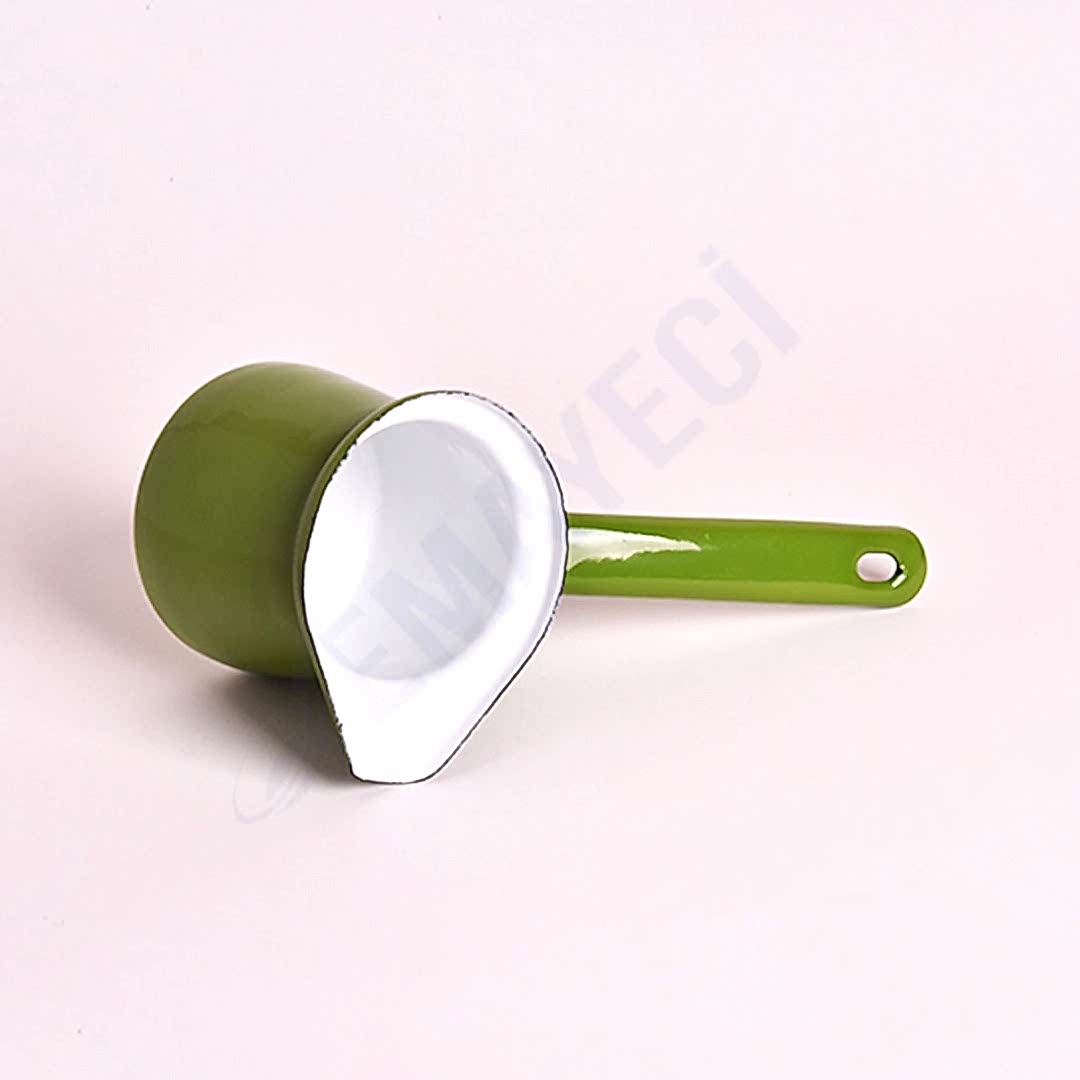 Emaye Cezve Çimen Yeşili