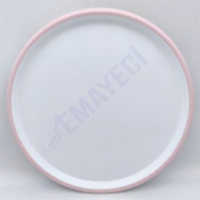 Emaye Pizza Tabağı 32 cm Pembe