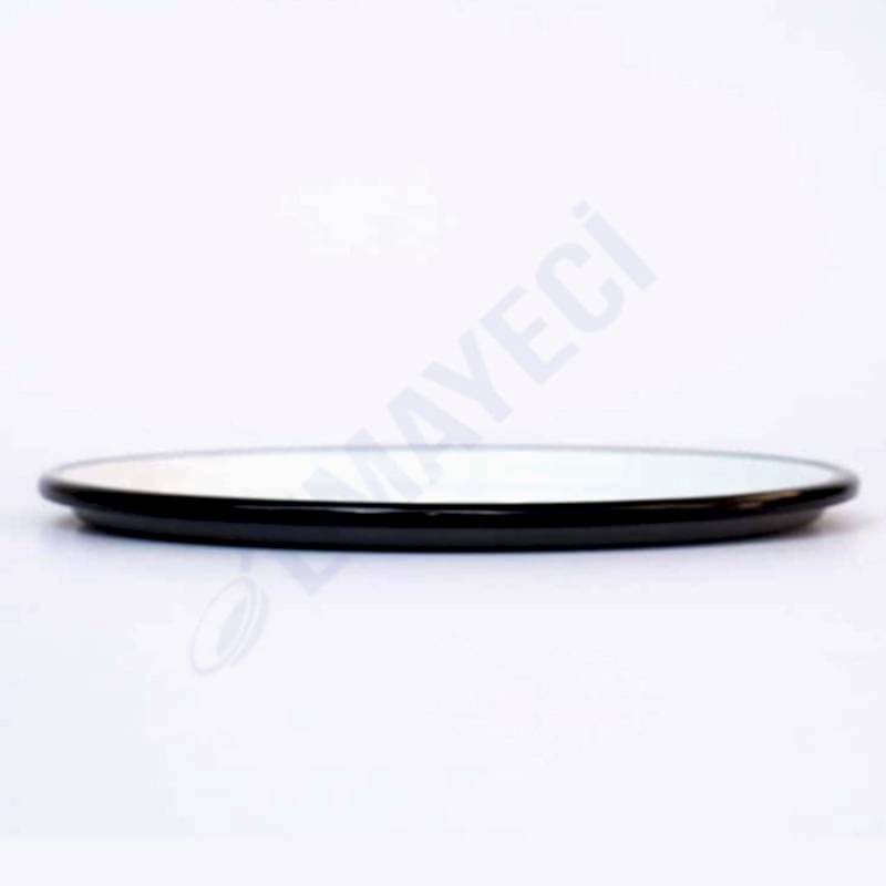 Emaye Pizza Tabağı 28 cm Gri