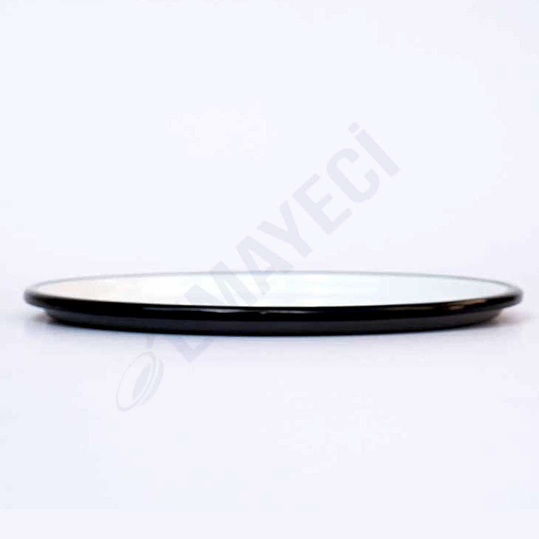 Emaye Pizza Tabağı 28 cm Gri