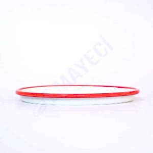 Emaye Pizza Tabağı Kırmızı