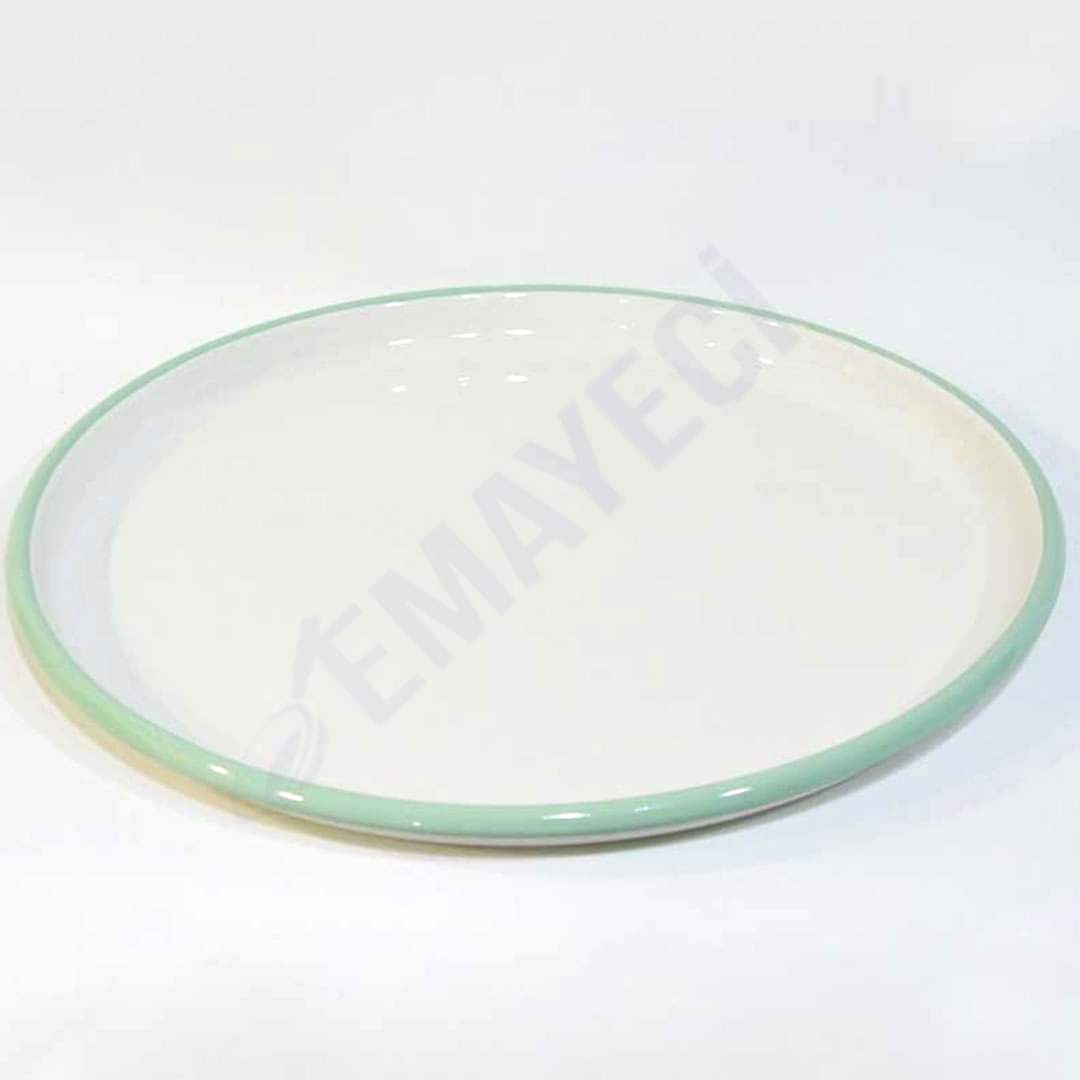 Emaye Pizza Tabağı Nil Yeşili