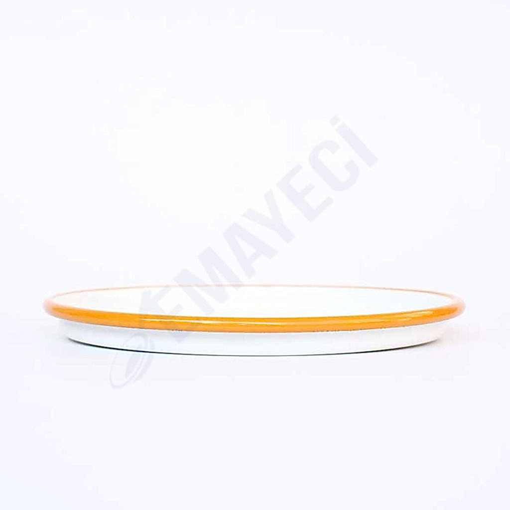 Emaye Pizza Tabağı Oksit Sarı