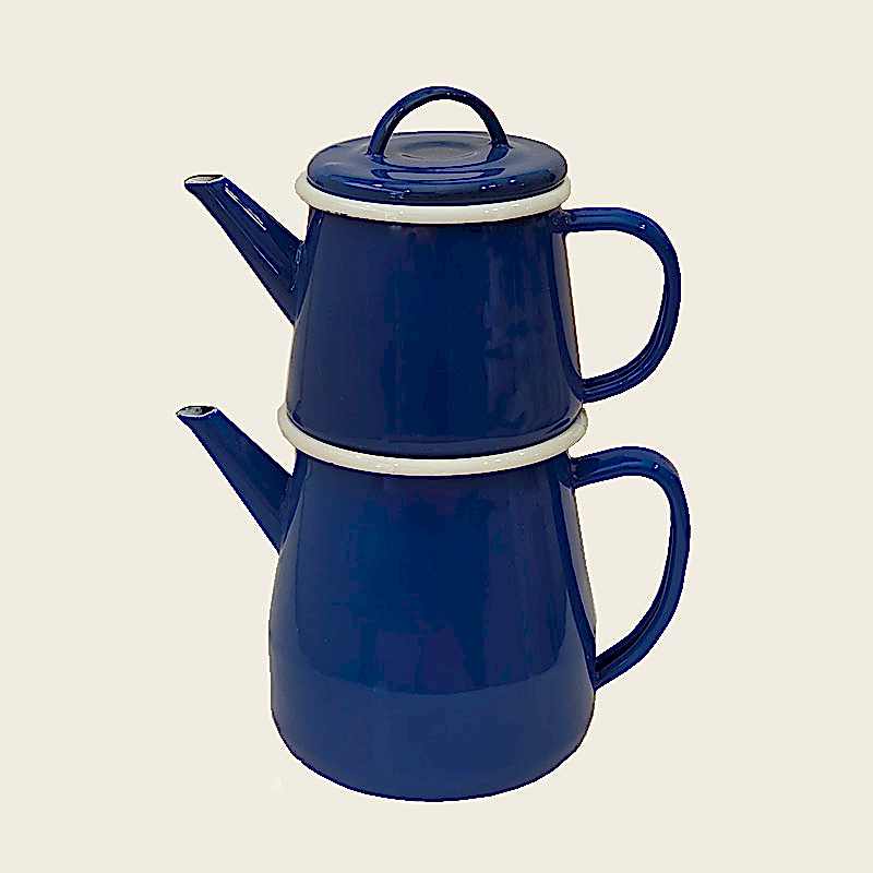 Emaye Çaydanlık Mavi