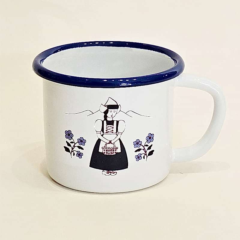 Emaye Kupa Etnik Desen