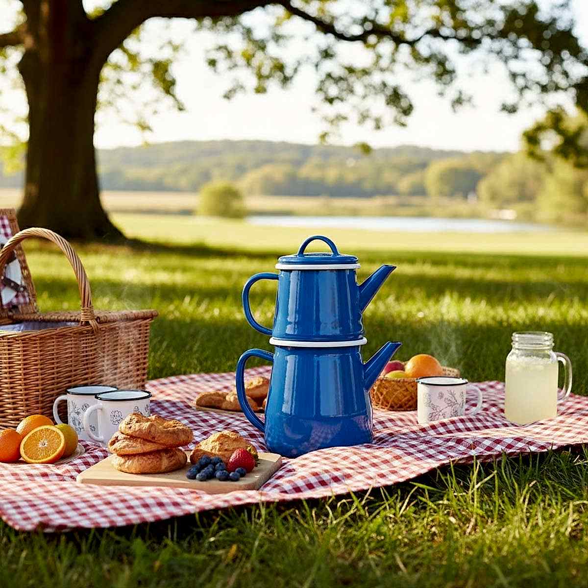 Camlica Home markalı, 7512 kalite çelikten ve 850°C'de pişirilmiş parlak kırmızı emaye çaydanlık seti. Gerçek kaliteyi anlamanın 5 kritik kuralı.